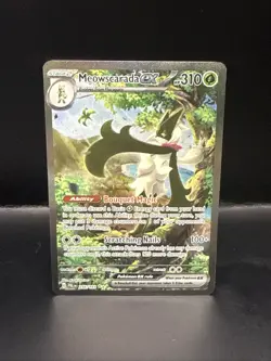 Pokemon Meowscarada ex 256/193 Sv02: Paldea Evolved Holo TCG SIR - Image 2