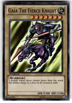 Yugioh Gaia The Fierce Knight LCYW-EN002 Super Rare 1st Ed NM - Image 1