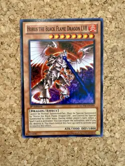 Horus the Black Flame Dragon LV8 LCYW-EN199 Common Unlimited LP 1st Edition - Image 1
