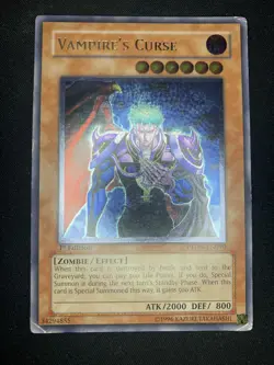 YuGiOh Vampire's Curse PTDN-EN090 Ultimate Rare 1st Edition MP - Image 1