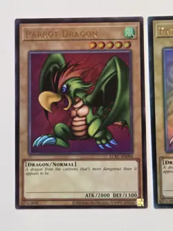 Parrot Dragon LCKC-EN096 FADED Yugioh Holo Foil Bleed Misprint Error Mint - Image 2