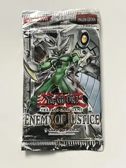 Yu-Gi-Oh! Enemy Of Justice 1st Edition Booster Pack... rare - Image 1