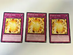 3X Utopian Aura - GENF-EN074 x3 Yugioh Yu Gi Oh! Playset 1st Edition - Image 1