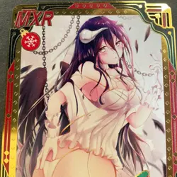 WES - Goddess Story Gold METAL Card - Serial Number #090/200! Albedo Anime Girl - Image 2