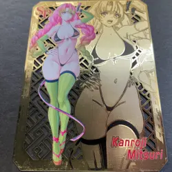 WES - Goddess Story Gold METAL Card - NO Serial Number Card - Anime Mitsuri - Image 4