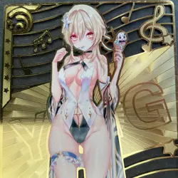 WES - Goddess Story Gold METAL Card - NO Serial Number Card - Anime Bikini Girl - Image 2