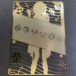 WES - Goddess Story Gold METAL Card - NO Serial Number Card - Anime Bikini Girl - Image 5