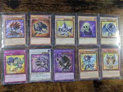 YU-GI-OH CHIBI BLMM EN-001-010 SECRET RARE CARD LOT - Image 1
