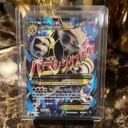 Pokemon XY Breakthrough M Mewtwo EX Full Art Ultra Rare Card 159/162 2015 BKT - Image 1
