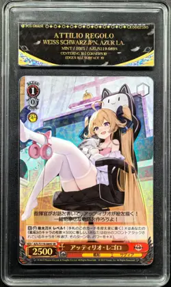 2025 Weiss Schwarz Cards JPN. Azur Lane Attilio Regolo ‌SR 089S PCG 9 MINT - Image 1