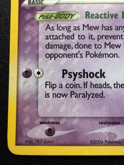 Mew 4/17 POP Series 4 Promo Pokemon Card Holo Foil Rare Near Mint - Image 5