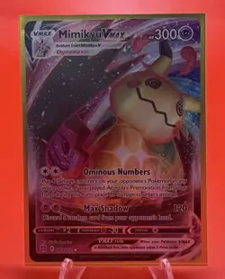 Pokemon TCG Mimikyu VMAX Holo Ultra Rare Card 069/172 Brilliant Stars - Image 1