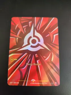 2025 League of Legends Riftbound English TCG Card Fury Rune OGN·007b/298 Alt Art - Image 1