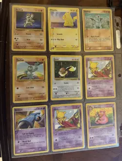 Vintage Pokemon Lot - 18 Cards Including Pikachu - Image 1