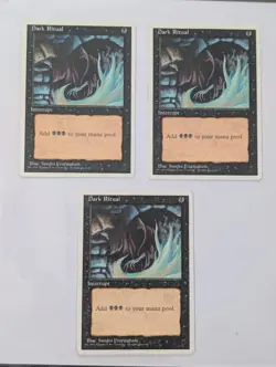 Dark Ritual MTG Core Set 4th Edition Regular in MP Condition - Image 1