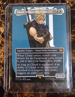 Cloud, Midgar Mercenary (Borderless) MTG Final Fantasy Regular #0375 - Image 1