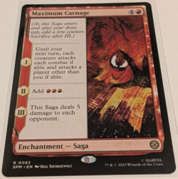 (4x) Maximum Carnage Rare: Spider-Man MTG (NM) - Image 1