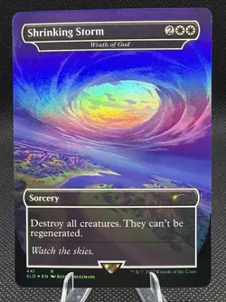 2022 MTG Magic the Gathering Secret Lair Foil 441 Shrinking Storm / Wrath of God - Image 1