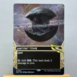 MTG Ancient Tomb #1 · Edge of Eternities: Stellar Sights · Borderless · HOLO - Image 1