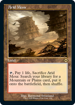 MTG Arid Mesa - Foil Etched - Retro Frame, NM-Mint, English Modern Horizons 2 - Image 1