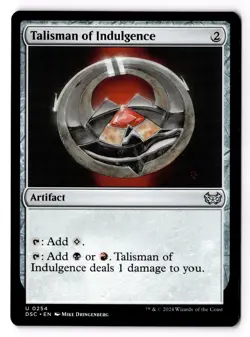 Talisman of Indulgence 254 Commander: Duskmourn: House of Horror NM - Image 1