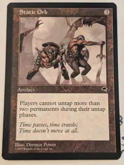 Static Orb - Tempest #310 MTG NM Magic: the Gathering Free Ship - Image 1