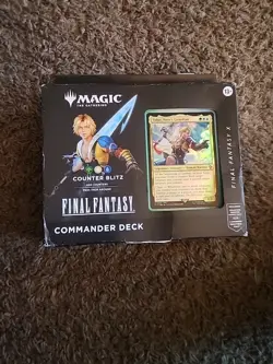 Sealed Magic MTG Final Fantasy X Counter Blitz Tidus Commander Deck DAMAGED BOX - Image 1