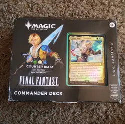 Sealed Magic MTG Final Fantasy X Counter Blitz Tidus Commander Deck DAMAGED BOX - Image 2