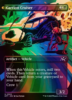 Carrion Cruiser (Borderless) Aetherdrift NM MTG Foil - Image 1