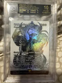Knights of San d'Oria Eos Final Fantasy Through the Ages Foil BlackLable BGS 10 - Image 1