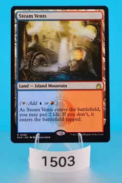 MTG Steam Vents Ravnica Remastered Regular #288 - Image 1