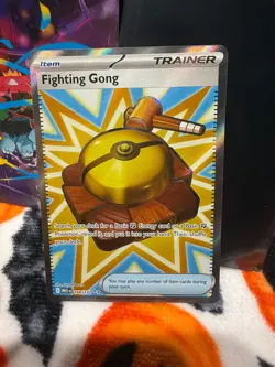 Pokemon TCG - Ultra Rare Fighting Gong 168/132 - Mega Evolution Base Set - MINT - Image 1