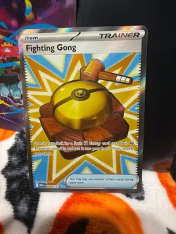 Pokemon TCG - Ultra Rare Fighting Gong 168/132 - Mega Evolution Base Set - MINT - Image 2