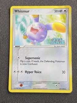 Whismur 69/100 | EX Crystal Guardians | REVERSE HOLO STAMPED | Pokemon Damaged - Image 3