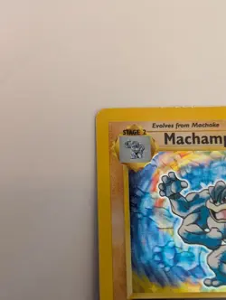 1999 Pokemon Base Set 1st Edition Shadowless Holo Machamp 8/102 - Image 3