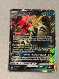 Tyranitar GX 121/214 Ultra Rare - Pokemon Sun & Moon Lost Thunder- ENG See Pics - Image 1
