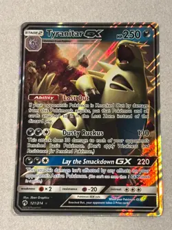 Tyranitar GX 121/214 Ultra Rare - Pokemon Sun & Moon Lost Thunder- ENG See Pics - Image 2