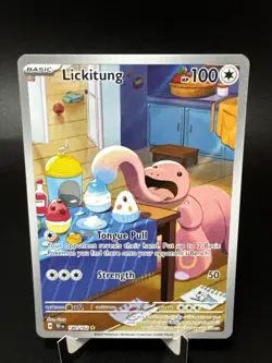 Pokemon TCG Temporal Forces Lickitung 180/162 Illustration Rare Full Art Clean!! - Image 1