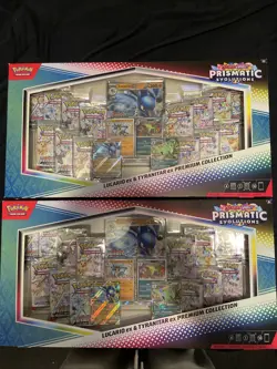 Pokemon Lucario Ex Tyranitar Ex Premium Collection Prismatic Evolution Lot of 2 - Image 1