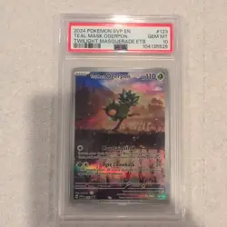 2024 POKEMON SVP EN-SV ETB PROMO #123 TEAL MASK OGERPON PSA 10 Gem Mint - Image 1
