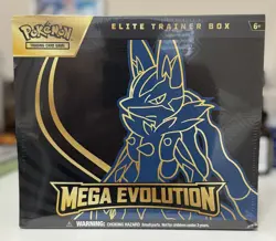 Pokemon TCG Mega Evolutions Elite Trainer Box ETB Lucario Art Factory Sealed - Image 1