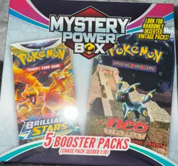 Pokemon TCG Mystery Power Box - 5 Packs - Factory Sealed-Possible Vintage Packs - Image 2