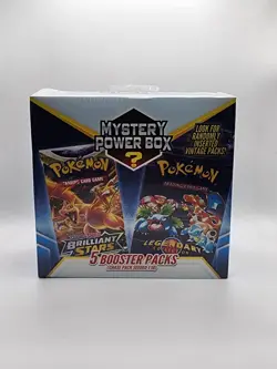 POKEMON TCG MYSTERY POWER BOX 5 BOOSTER PACKS SEALED - Image 1