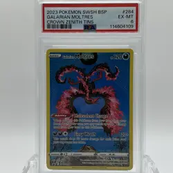 Pokemon TCG Crown Zenith Galarian Moltres #SWSH284 PSA 6 EX-MT Black Star Promo - Image 1