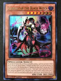 Yu-Gi-Oh TCG #RA03-EN032 Diabellstar the Black Witch 1st Edition Ultra Rare NM - Image 1