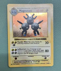 Magneton Base Set 1999 Shadowless Holo Rare - Pokemon Card TCG - Image 1