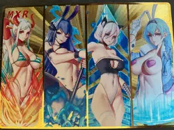 WES - Goddess Story Gold METAL Card - Serial Number #007/100! Anime Girls - Image 1