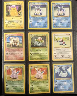 VINTAGE POKEMON BINDER **BASE SET-EX HIDDEN LEGENDS** CARDS VARY FROM NM - HP!! - Image 1