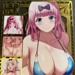 Goddess Story Gold METAL Card - Maiden Party - Serial Number #/200! Anime Bikini - Image 3