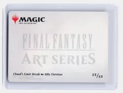 Cloud's Limit Break Art Card Magic The Gathering Art Series: FINAL FANTASY #23 - Image 2